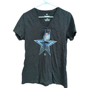 Fanatics NFL Dallas Cowboys Womens Medium‎ V-Neck T-Shirt New With Tags